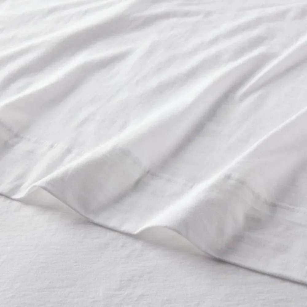 Threshold White Jersey Full Size sheet Set